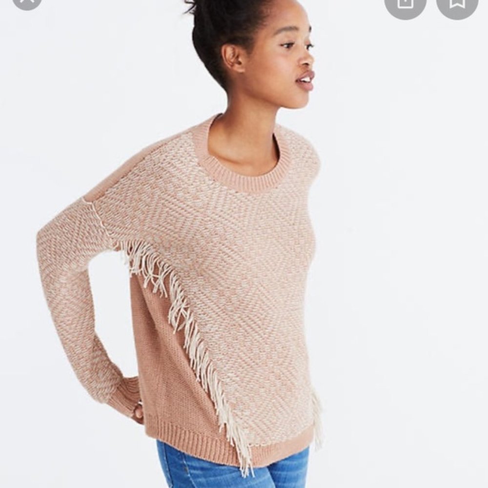 Madewell Fringe Pullover Sweater